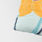 Mid Century spring floral Pillow Sham Gallery Image 4