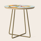 Mid Century spring floral Side Table Gallery Image 1
