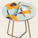 Mid Century spring floral Side Table Gallery Image 2
