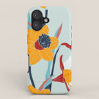 Mid Century spring floral iPhone Case Gallery Image 1