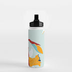 Mid Century spring floral Water Bottle Gallery Image 2