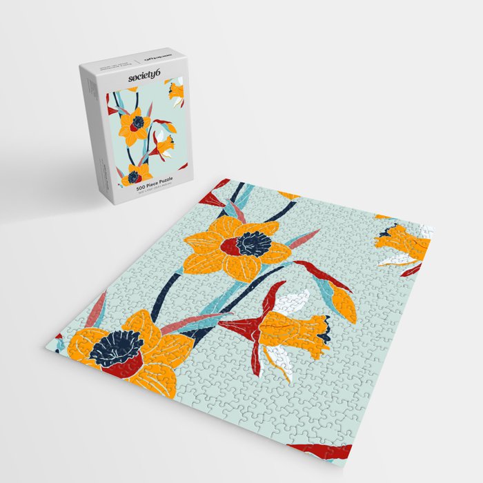 Mid Century spring floral Jigsaw Puzzle Gallery Image 2