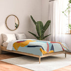 Mid Century spring floral Comforter Gallery Image 2