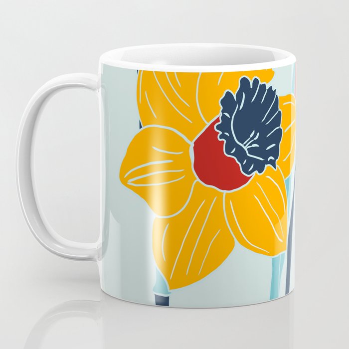 Mid Century spring floral Coffee Mug Gallery Image 3