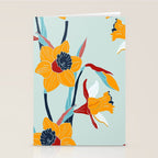 Mid Century spring floral Stationery Card Gallery Image 2