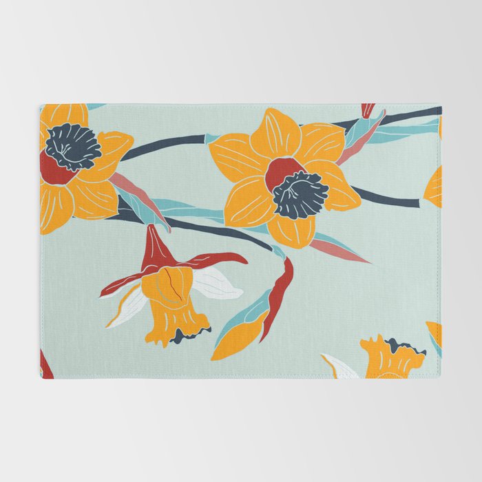 Mid Century spring floral Rug Gallery Image 2