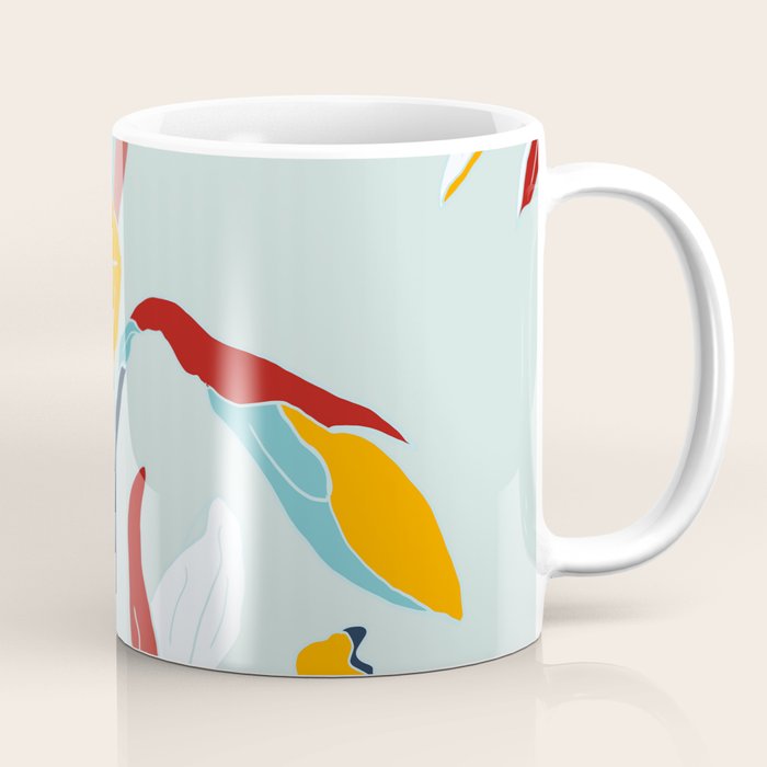 Mid Century spring floral Coffee Mug Gallery Image 1