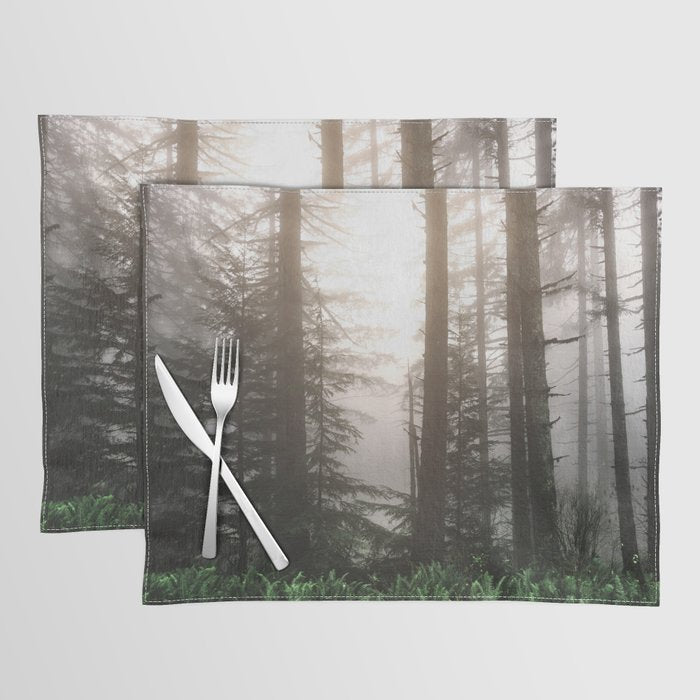 Pacific Northwest Forest Fog Adventures Placemat Gallery Image 1