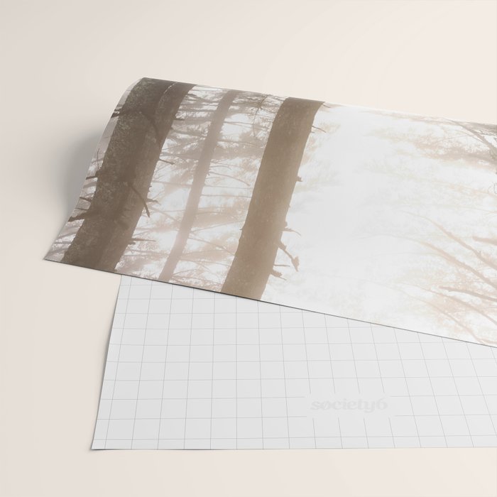 Pacific Northwest Forest Fog Adventures Wrapping Paper Gallery Image 2