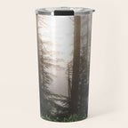 Pacific Northwest Forest Fog Adventures Travel Mug Gallery Image 1