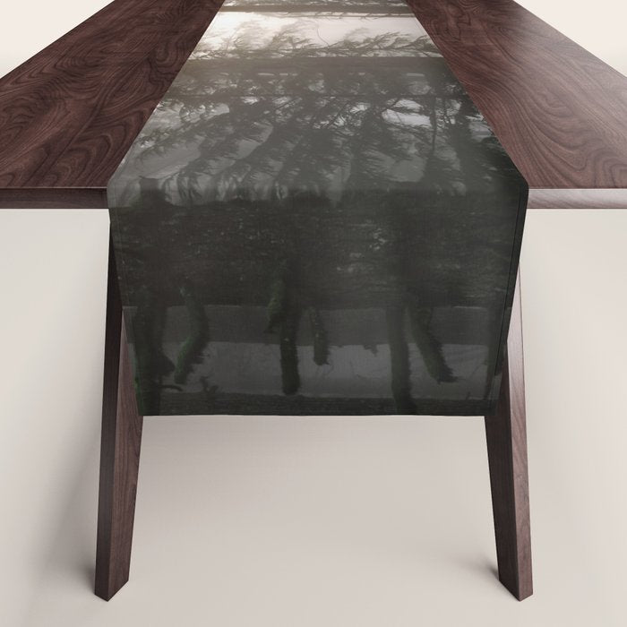 Pacific Northwest Forest Fog Adventures Table Runner Gallery Image 1