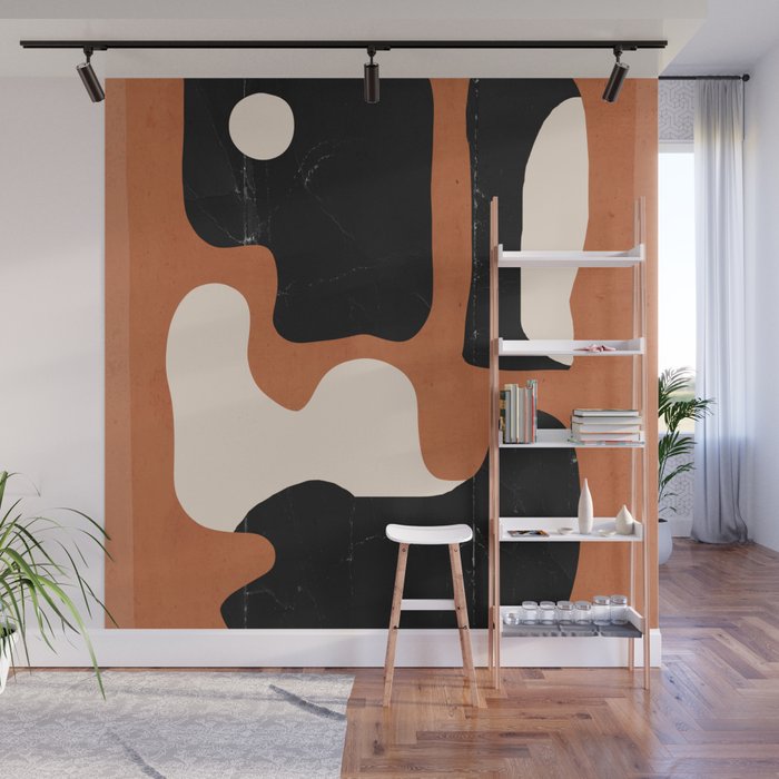 Modern Abstract Minimal Shapes 108 Wall Mural Gallery Image 1