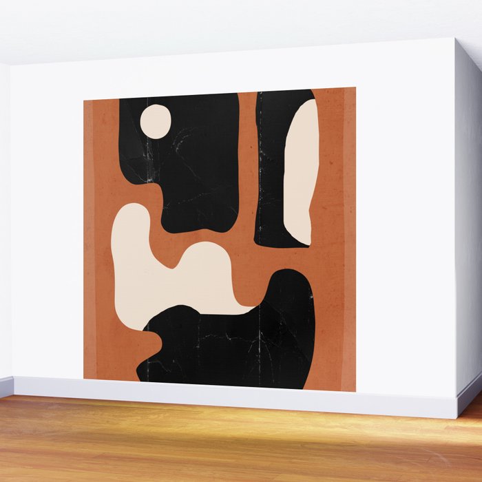 Modern Abstract Minimal Shapes 108 Wall Mural Gallery Image 2