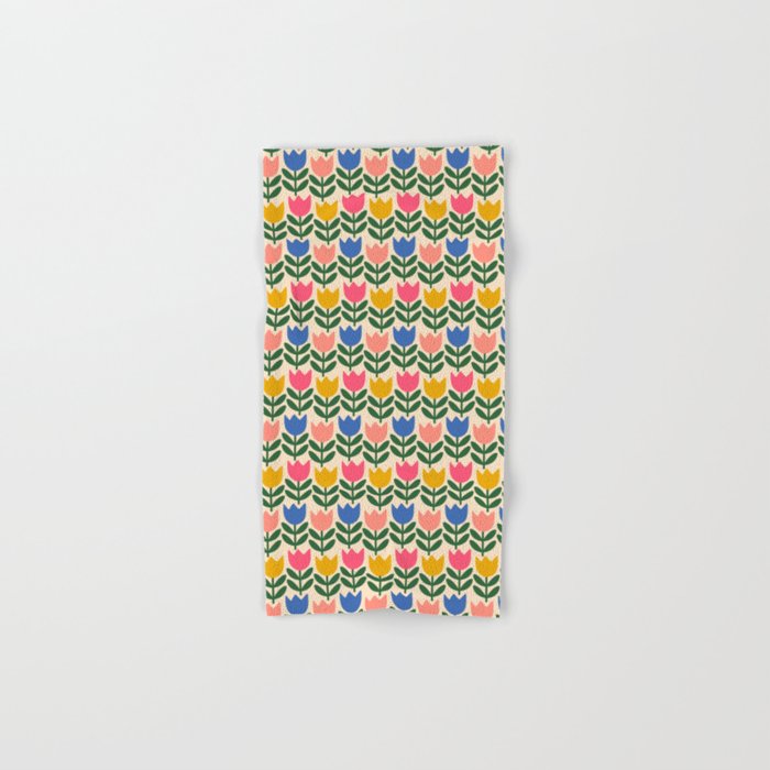 Tulip - Floral pattern 1 Bath Towel Gallery Image 1