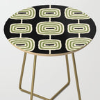 Mid Century Modern Decoration 236 Black Beige and Olive Green Side Table Gallery Image 2