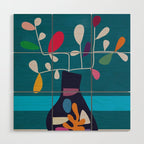 Vase of Vibrance 1 Wood Wall Art Gallery Image 1