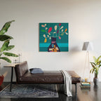 Vase of Vibrance 1 Wood Wall Art Gallery Image 2