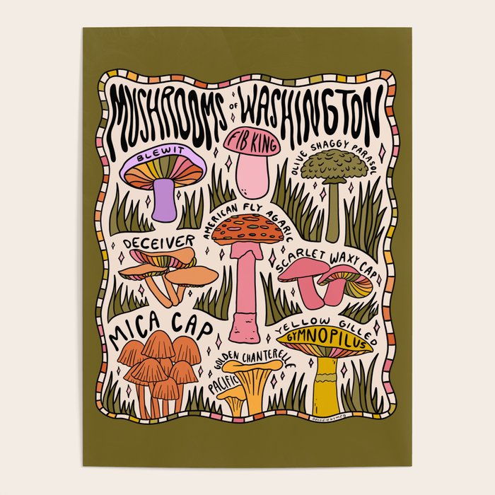 Mushrooms of Washington Poster Gallery Image 4