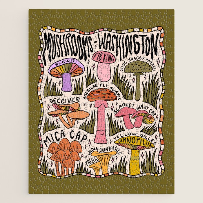 Mushrooms of Washington Jigsaw Puzzle Gallery Image 1