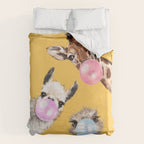 Bubble Gum Gang in Yellow Duvet Cover Gallery Image 6