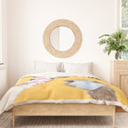 Bubble Gum Gang in Yellow Duvet Cover Gallery Image 3