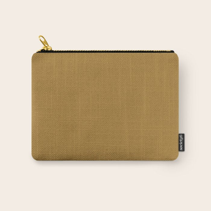 Ochre Yellow Solid Color Carry All Pouch Gallery Image 1