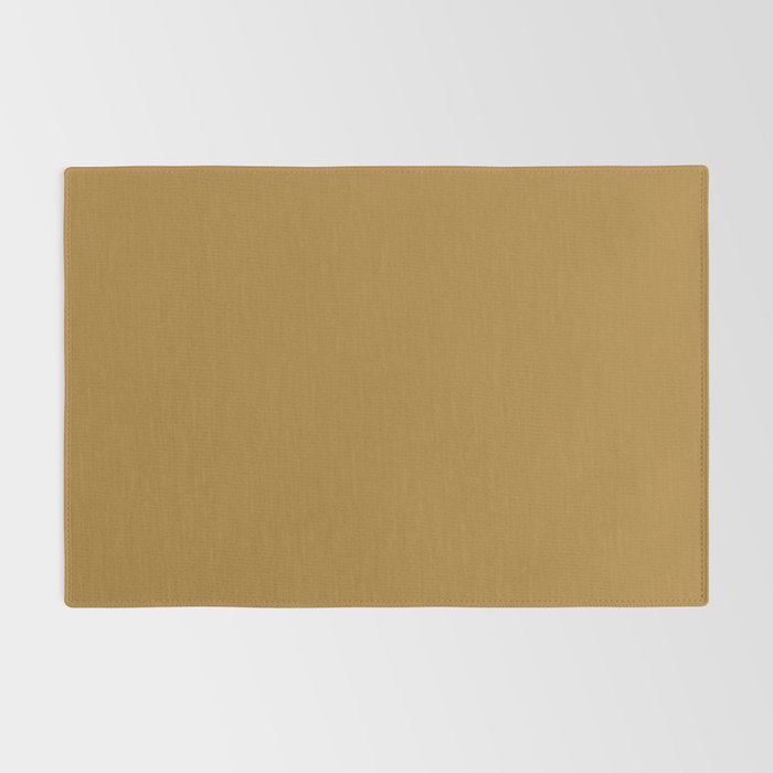 Ochre Yellow Solid Color Rug Gallery Image 2