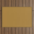 Ochre Yellow Solid Color Outdoor Rug Gallery Image 1