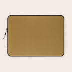 Ochre Yellow Solid Color Laptop Sleeve Gallery Image 1