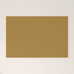 Ochre Yellow Solid Color Welcome Mat Gallery Image 1