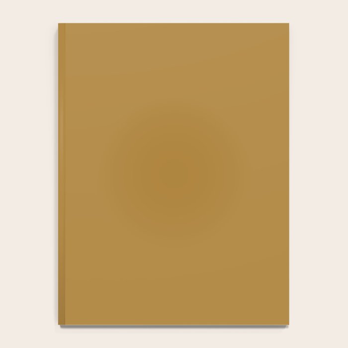 Ochre Yellow Solid Color Notebook Gallery Image 4