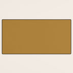 Ochre Yellow Solid Color Desk Mat Gallery Image 3
