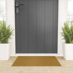 Ochre Yellow Solid Color Welcome Mat Gallery Image 3