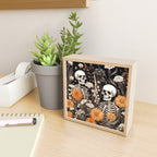 Bones and Blooms Skeleton Art Mini Art Print Gallery Image 2