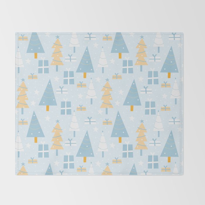 Christmas trees pattern Throw Blanket Gallery Image 2