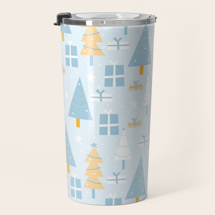 Christmas trees pattern Travel Mug Gallery Image 3