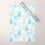 Christmas trees pattern Wrapping Paper Gallery Image 1