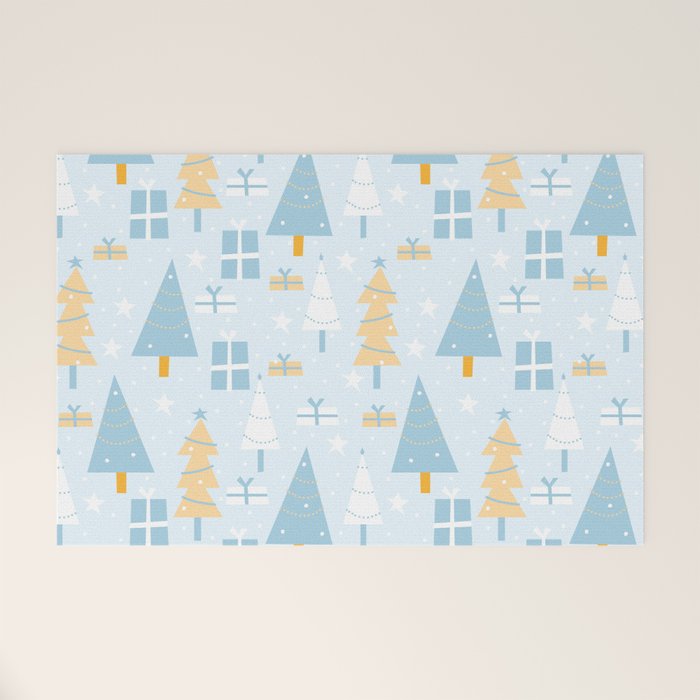 Christmas trees pattern Welcome Mat Gallery Image 1