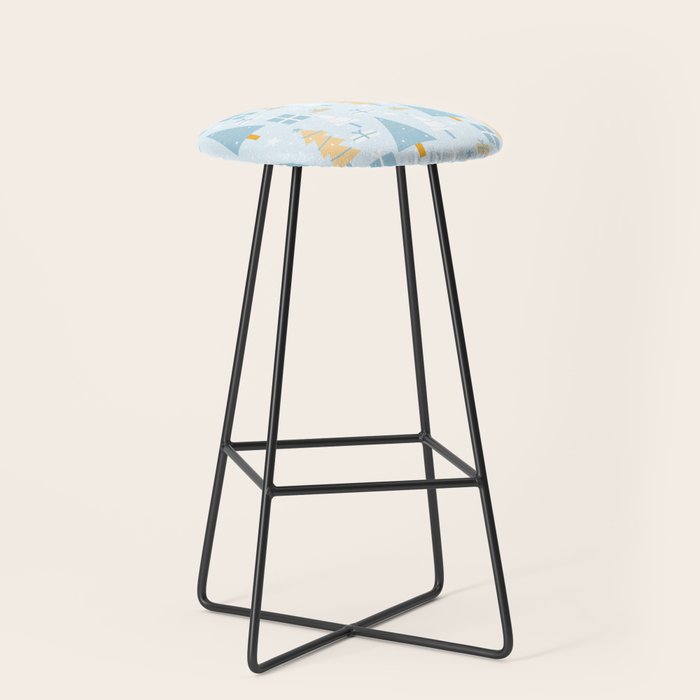 Christmas trees pattern Stool Gallery Image 1