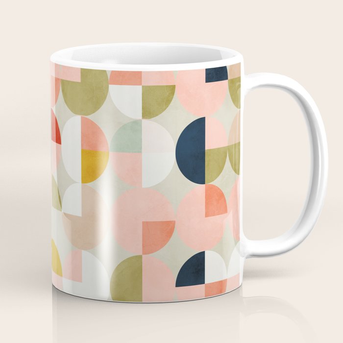 shapes mid century modern abstract Coffee Mug Gallery Image 1