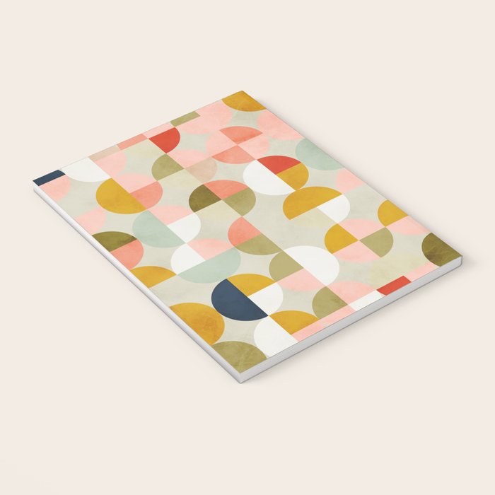 shapes mid century modern abstract Notebook Gallery Image 3