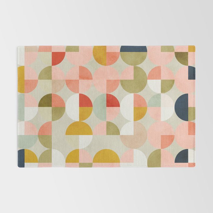 shapes mid century modern abstract Rug Gallery Image 2