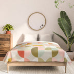 shapes mid century modern abstract Comforter Gallery Image 3