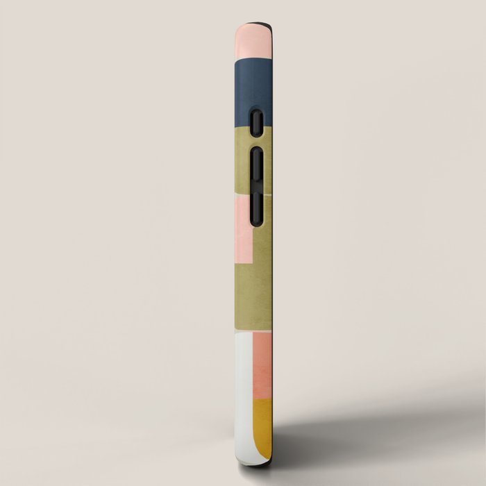 shapes mid century modern abstract iPhone Case Gallery Image 2