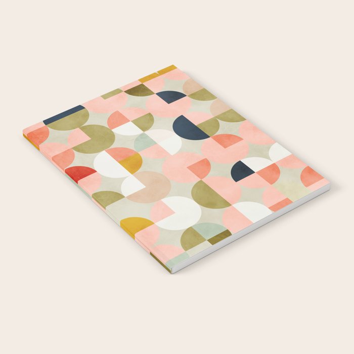 shapes mid century modern abstract Notebook Gallery Image 2