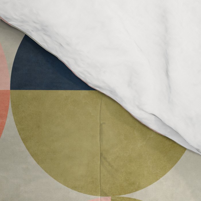 shapes mid century modern abstract Comforter Gallery Image 4