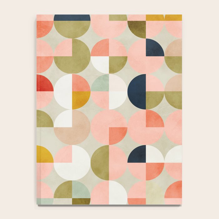 shapes mid century modern abstract Notebook Gallery Image 4