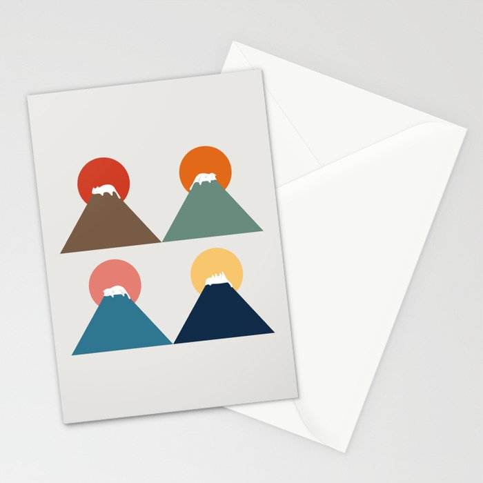 Cat Landscape 26 Stationery Card Gallery Image 2