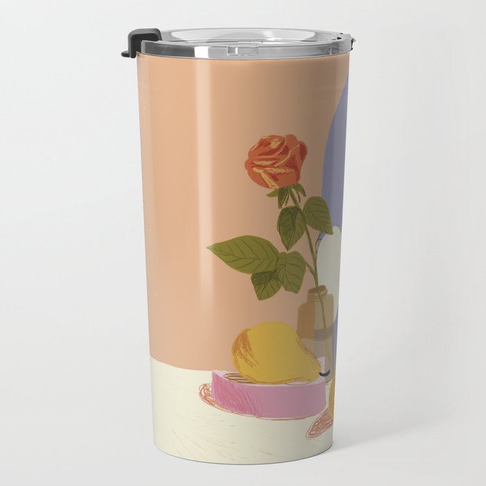 Rose and pears Travel Mug Gallery Image 3