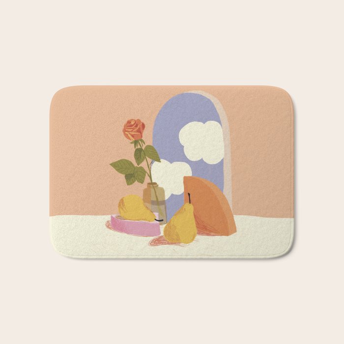 Rose and pears Bath Mat Gallery Image 1